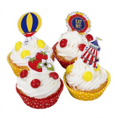Village Fete Cake Cases and Toppers