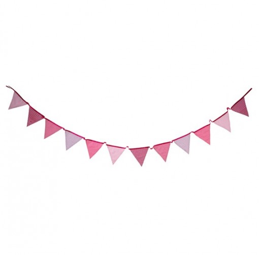 Pink N Mix Fabric Bunting